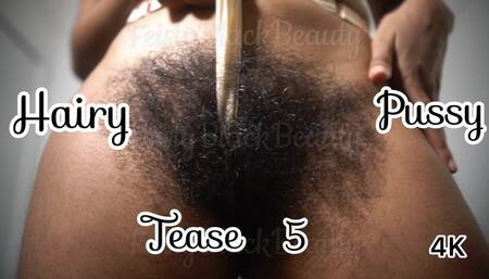 Hairy Pussy Tease 5 - Non - Stop Talking 4K Bush Worship