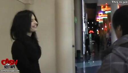 Cum on lingerie after changing room fuck