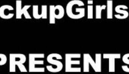 Showing tits and fucking in public toilet