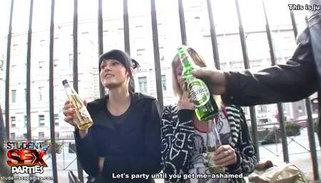 Fun and hardcore at our student party orgy