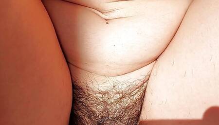 Hot brunette big tits big ass. Amateur wife hairy pussy, hairy ass, big tits, big nipples, long hair.