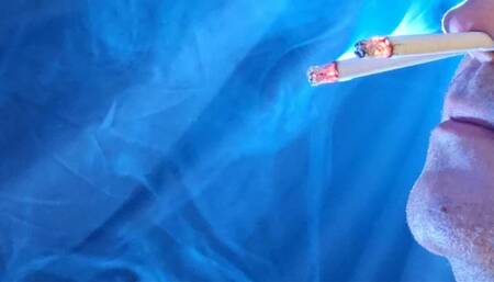 2 Cigarettes twice through nose