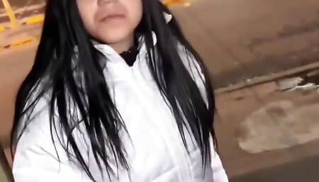 Little Slut Leaves with a Fan That Has Just Met