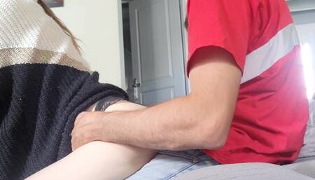 Taken on the Couch by a Big Cock