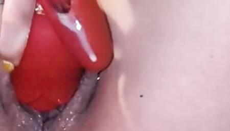 WATCH ME SQUIRT USING MY PUSSY LICKING TOY