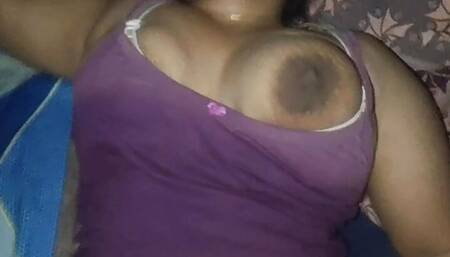 Hot Indian housewife big tits bouncing pussy creampie sex