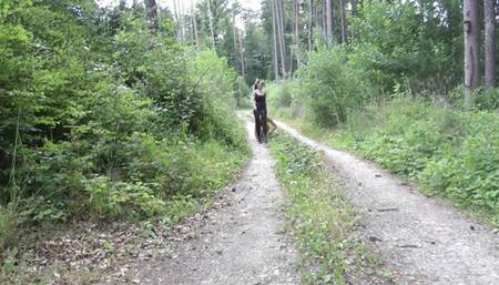 Torment (Slave training) in the forest - the full movie