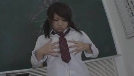 Hayama Kumiko gives tit job and sucks cock