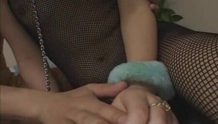 Blindfolded Japanese girl fucked and creampied