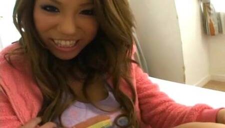 Busty Japanese slut deeply fucked in POV style