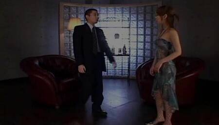 Japanese teen Sakurako threesome with tits job!