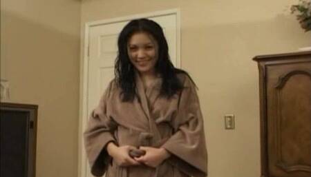 Fun Asian babe with big tits blowjob!