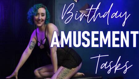 Birthday Amusement Tasks - Sub Instructions & Slave Tasks Femdom POV by Miss Faith Rae- Preview