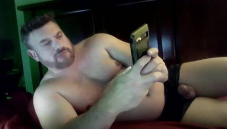Edging Hot Daddy Cock