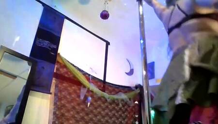 arabic goddess sexy belly dancing strip tease and pole tricks, worship this thick arab ass!