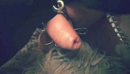 Ballbusting GF gives painful massage to the balls for fun, BDSM