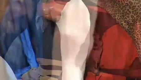 Pantyhose Encasement Couple Zentai Mega Bondage 2 - The Final Nylon Face Cumshot