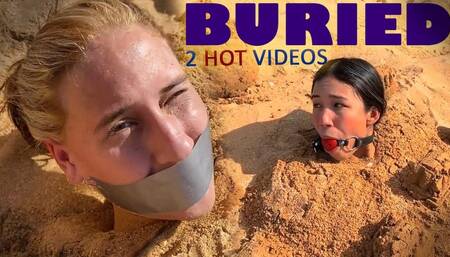 Beach Buried Beauties (DOUBLE VOLUME) (mp4)