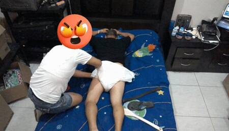 Diaper Down Spanked HARD | Season 7 | 3rd Person Cam | Naughty Diaper Boy Spanked!