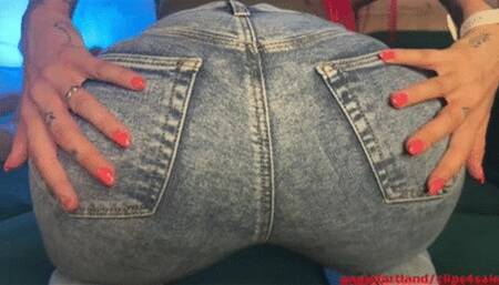 Adventure in wet tight jeans HD