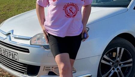 Outdoor fantasy while I smoke & orgasm