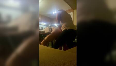 Mistress rough pegging tied down to the table