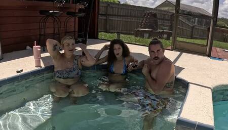 Hot Tub Smoking and Coughing 4k