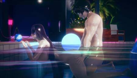 Minamoto no Raikou Fate Pool Sex Hentai 3D