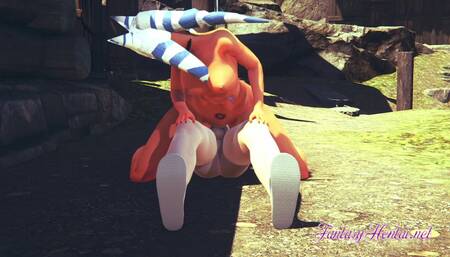 Star Wars Hentai - Ahsoka rides on a big cock until he cum inside her