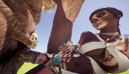 Group furry sex on the table with furry minotaurs 3D Porn Wild Life