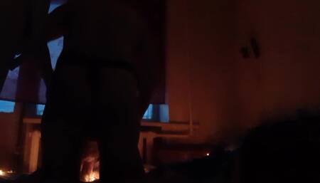 Наш бурный секс втроём освещался гирляндами - IkaSmokS