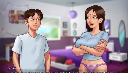 Summertime Saga en Español-Historia Principal-Parte 17- NOS ADENTRAMOS AL MUNDO WEBCAM CON JENNY!!