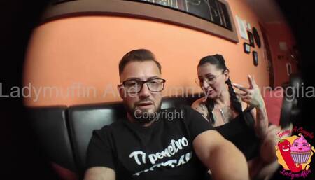 He calls the neighbor and gives him a blowjob