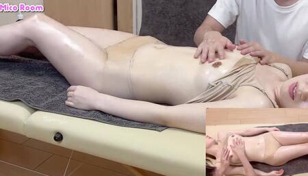 【Digest Ver.】Oil massage to some beautiful girl and couldn't stop touching her body