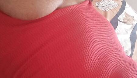 KINKY BRUNETTE WAITING FOR HER MALE IN HER ROOM AND MASTURBATES BEFORE HER ARRIVAL