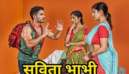 Desi Indian Savita Bhabhi and Piya Bhabhi Fucked with Stranger Man