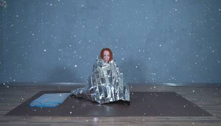 Silver foil bondage in a vacuum bag