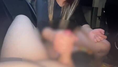 妊娠して旦那もいる白ギャルが、車内手コキ#168【HJJ】