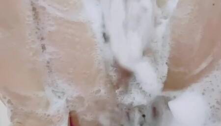 Washed my pussy and masturbated