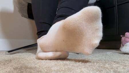 I Caught The Foot Freak, Filthy Tennis Shoe and Soiled Sock Worship - Goddess Alya humiliates in this filthy foot worship clip featuring dirty tennis shoes, dirty socks, foot smelling, foot domination, verbal humiliation, and more