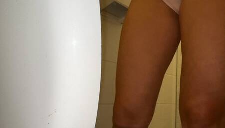 Compilation pissing girl in public toilet