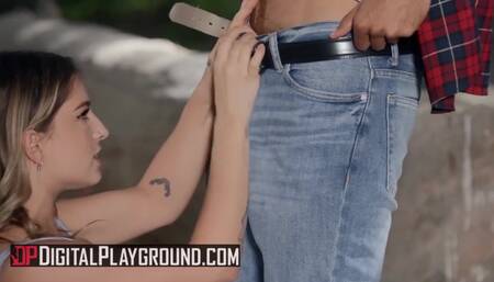 Digital Playground - Petite Kristen Scott deepthroats huge cock