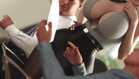 THE OFFICE - EP3 - Gameplay #15 Big ass secretary - 60 fps hd porn hentai