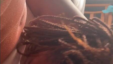 Ebony Sucking White Cock [Short Clip]