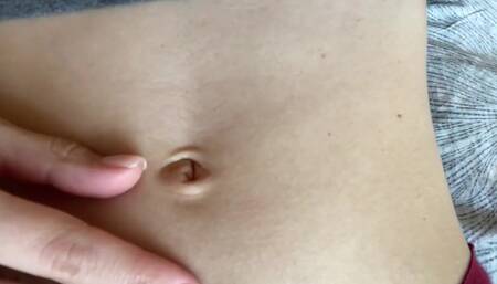 Playing with my navel