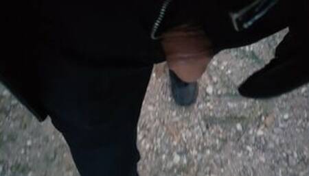 Through the park with my flabby cock out of my pants