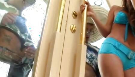 Beautiful girl, great comedy with  Madelyn Marie gorgeous pussy fucked by Toni and Marco