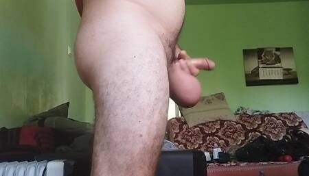 Cum running out of urethra like rocket