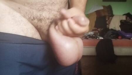 Nice cumshot, feet shaking of pleasure