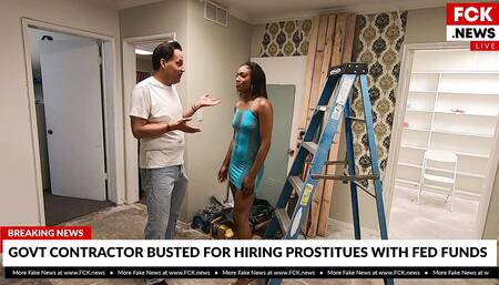 Sizi Sev gets hired by a federal contractor to fuck him for cash - BangFakeNews